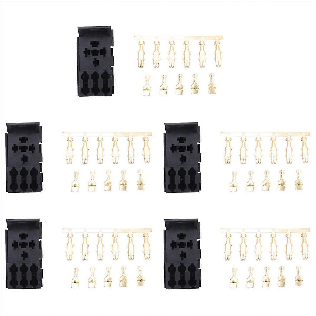 For Car Rv Yacht Relay & 3 Fuse Base Kit - 4, 5 Pin & Flasher Relays