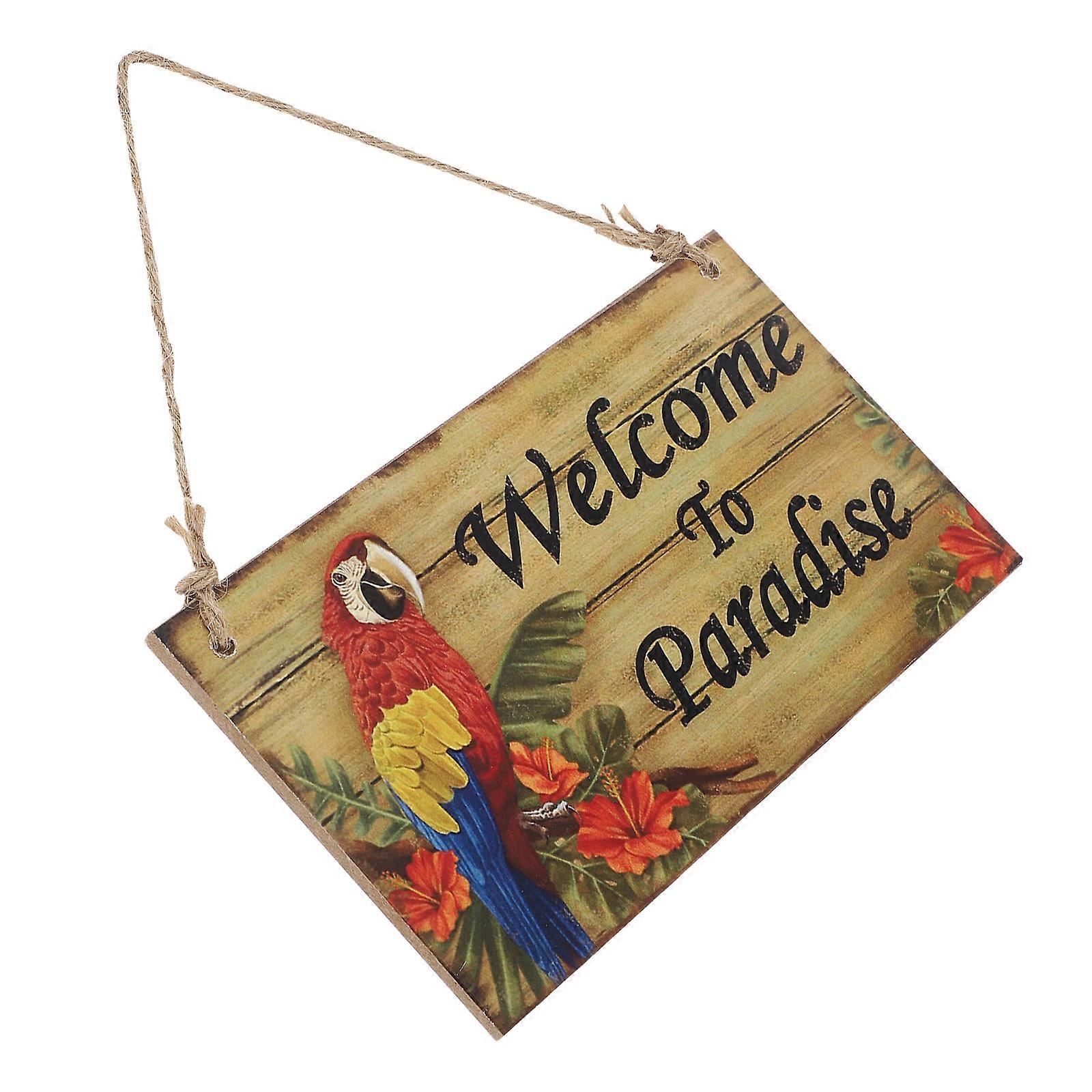 Hawaii Beach Party Wall Sign Decoration