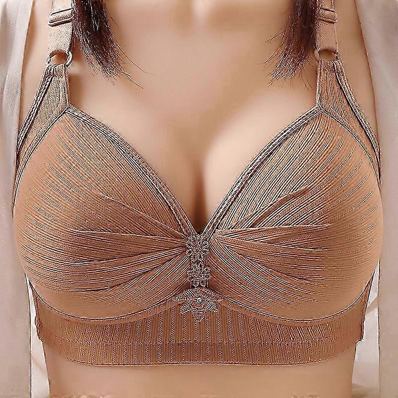 Wireless Push Up Bra, Comfort Support No Underwire, Solid Color Adjustable Strap Lingerie