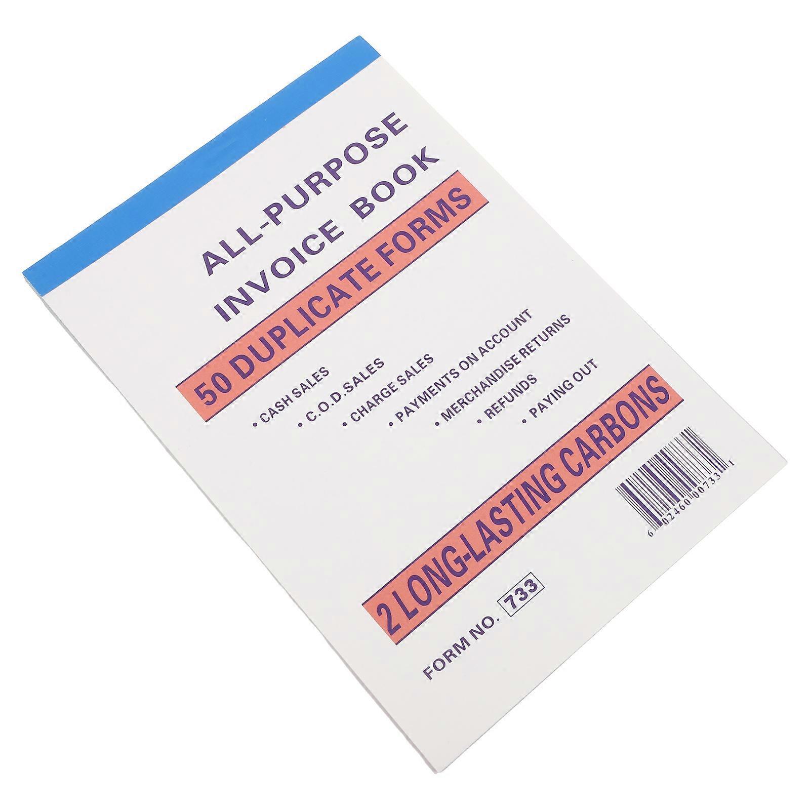 Small Business Receipt Management Book for Purchase Orders with 2Pcs White