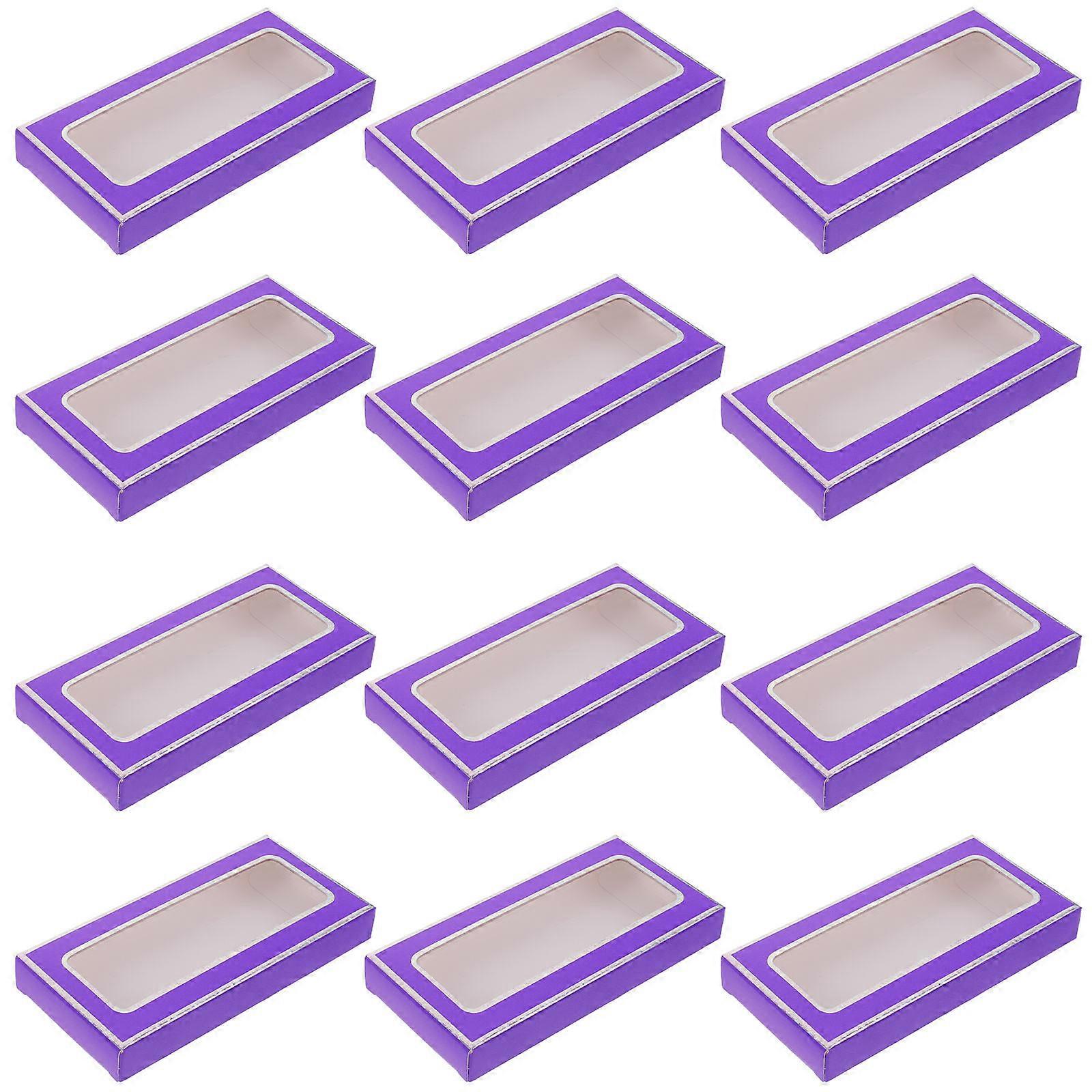 Nails Packaging Box for Protection 60Pcs Purple Nail Tips Storage Box