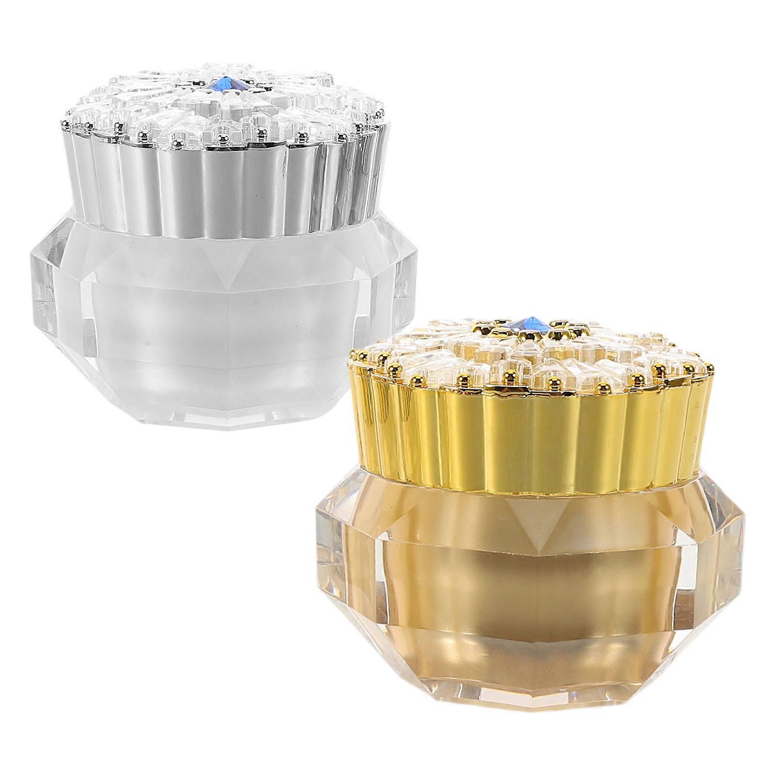 Assorted Color Leak Proof Travel Cream Jars for Storage Use 2Pcs