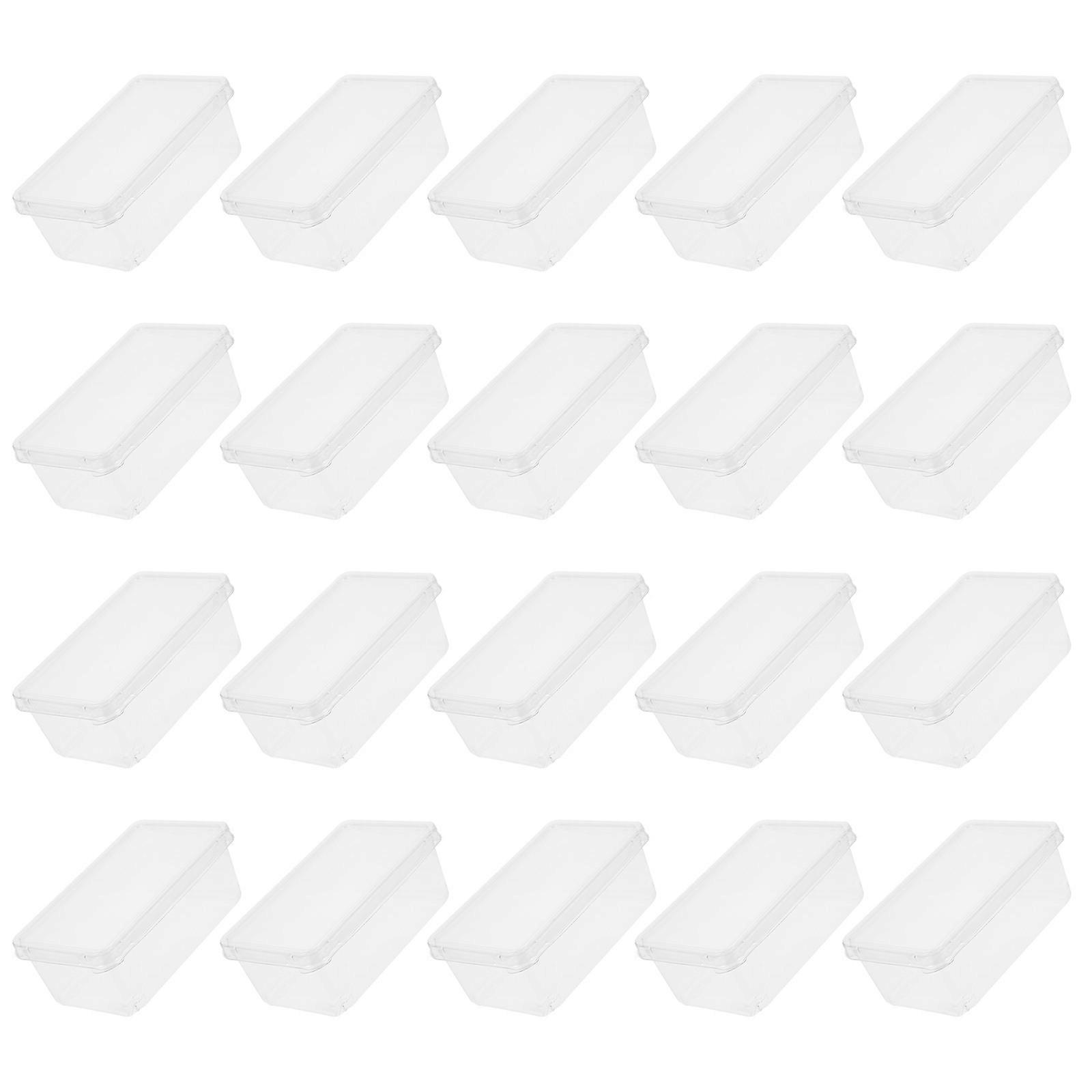 Tiramisu Boxes with Lids Cake Box for Cake 40Pcs Transparent Pet Material