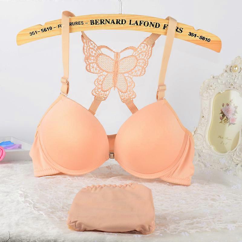 Front Closure Underwire Push Up bra Seamless small breasts together Adjusted bra