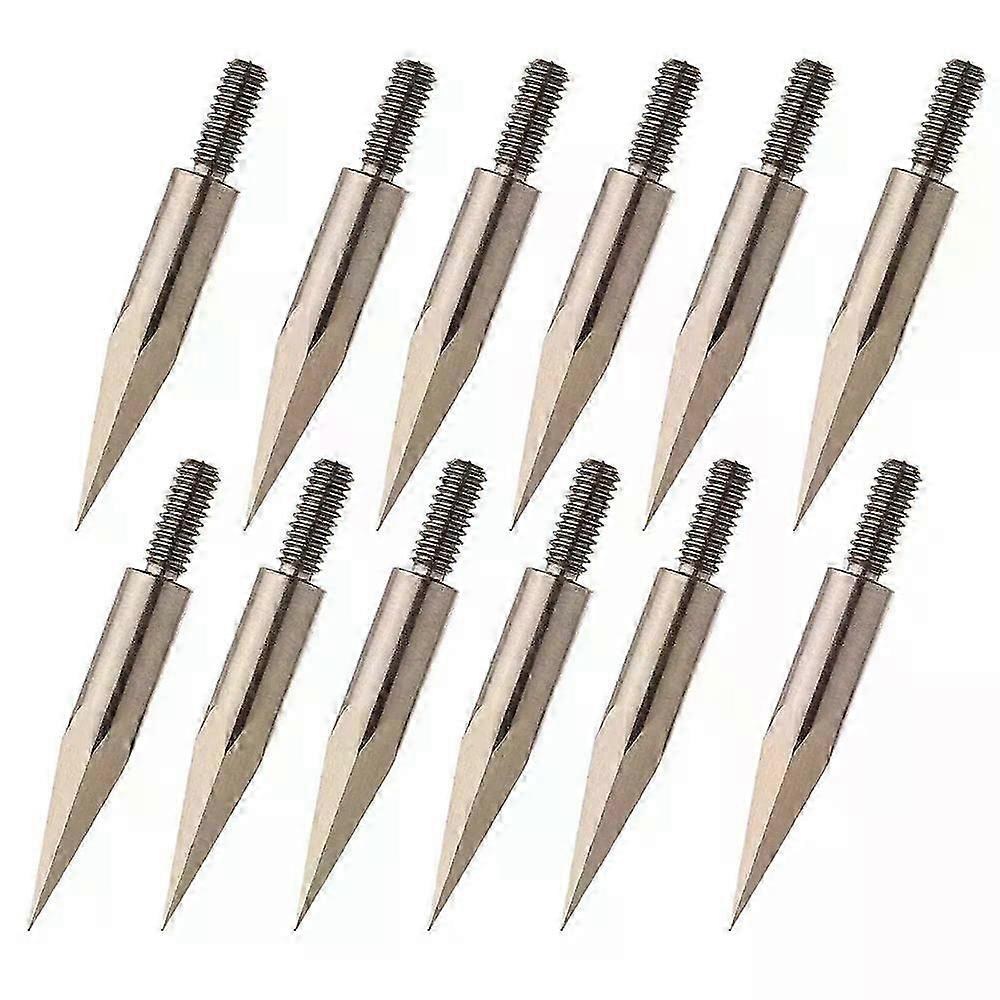 6/12/24 Pcs Crossbow Arrow Tip Point 77 Grain Broadhead DIY Accessory for Outer Diameter 6mm 625 Inch Crossbow