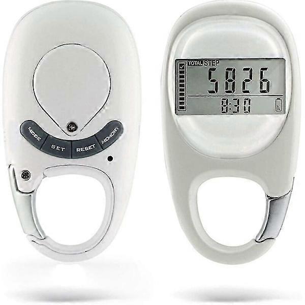 Pedometer with clip to accurately track steps and miles