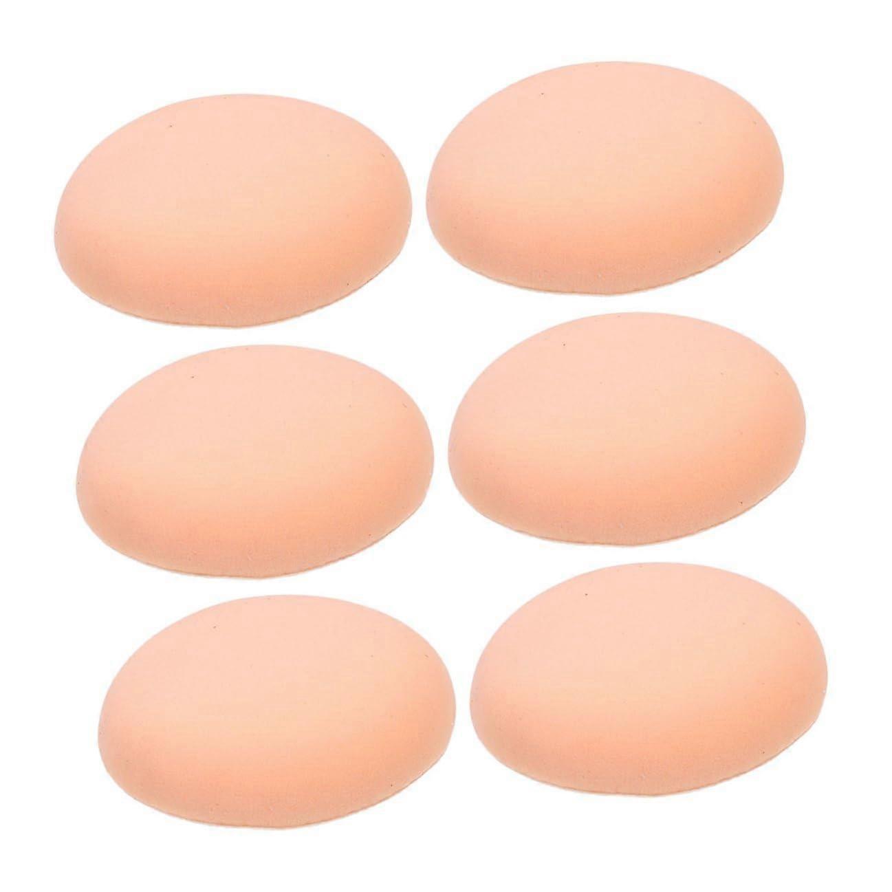 6pcs Soft Makeup Sponge Set for Foundation and Powder, DualUse Wet Dry, Flawless Finish, Travel Size