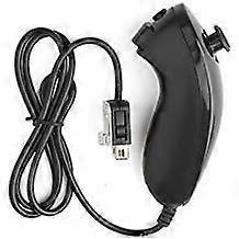 Wii Nunchuck Controller Compatible with Nintendo Wii and Wii U, Black Replacement Accessory