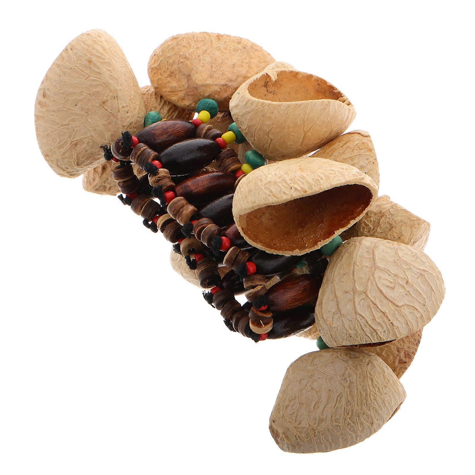 Fruit Shell Hand Bell Bracelet for African Drum Musical Instruments
