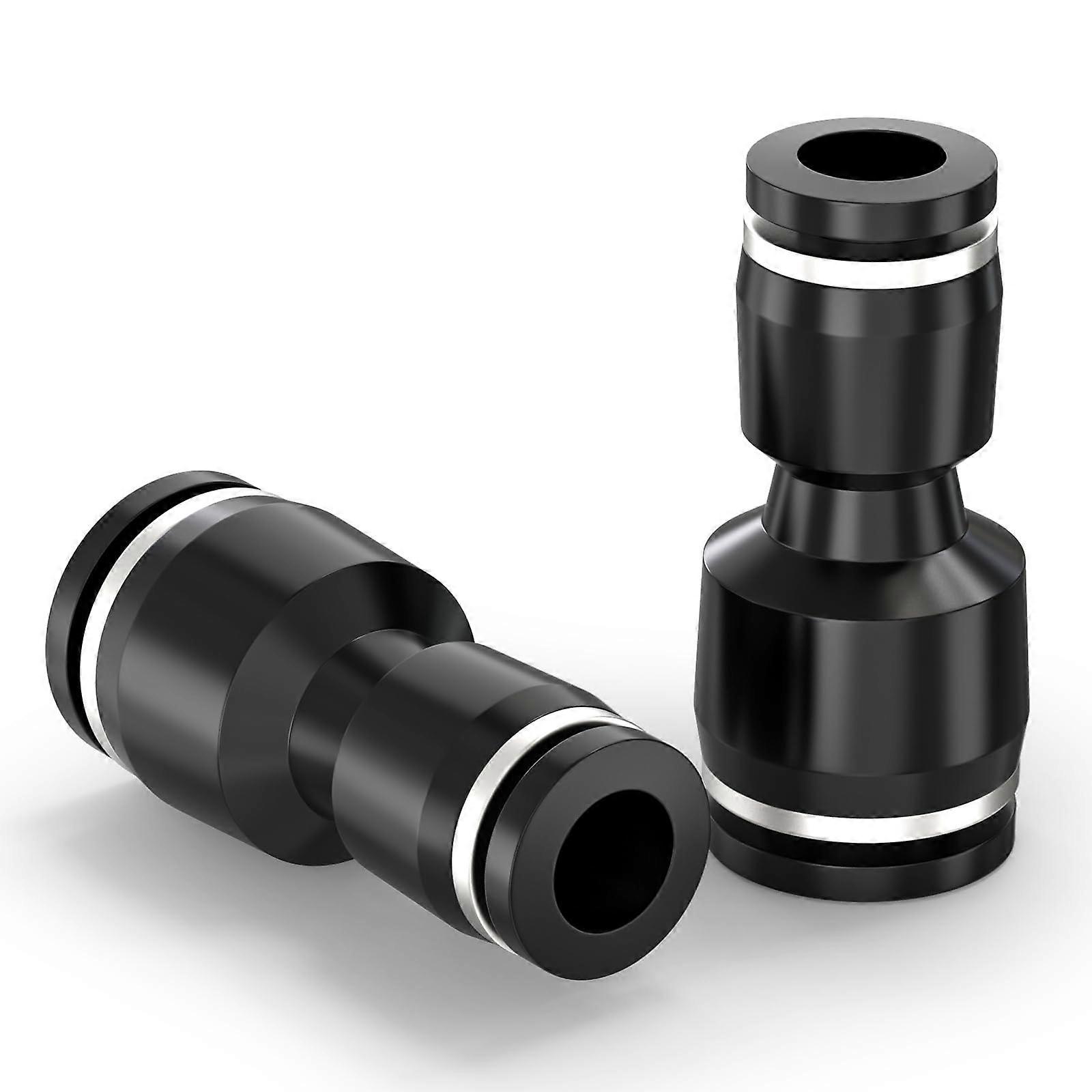 Straight Reducing 12MM x 10MM Plastic Tube OD Push To Connect Fittings Push Lock PG1210 Pack Of 2