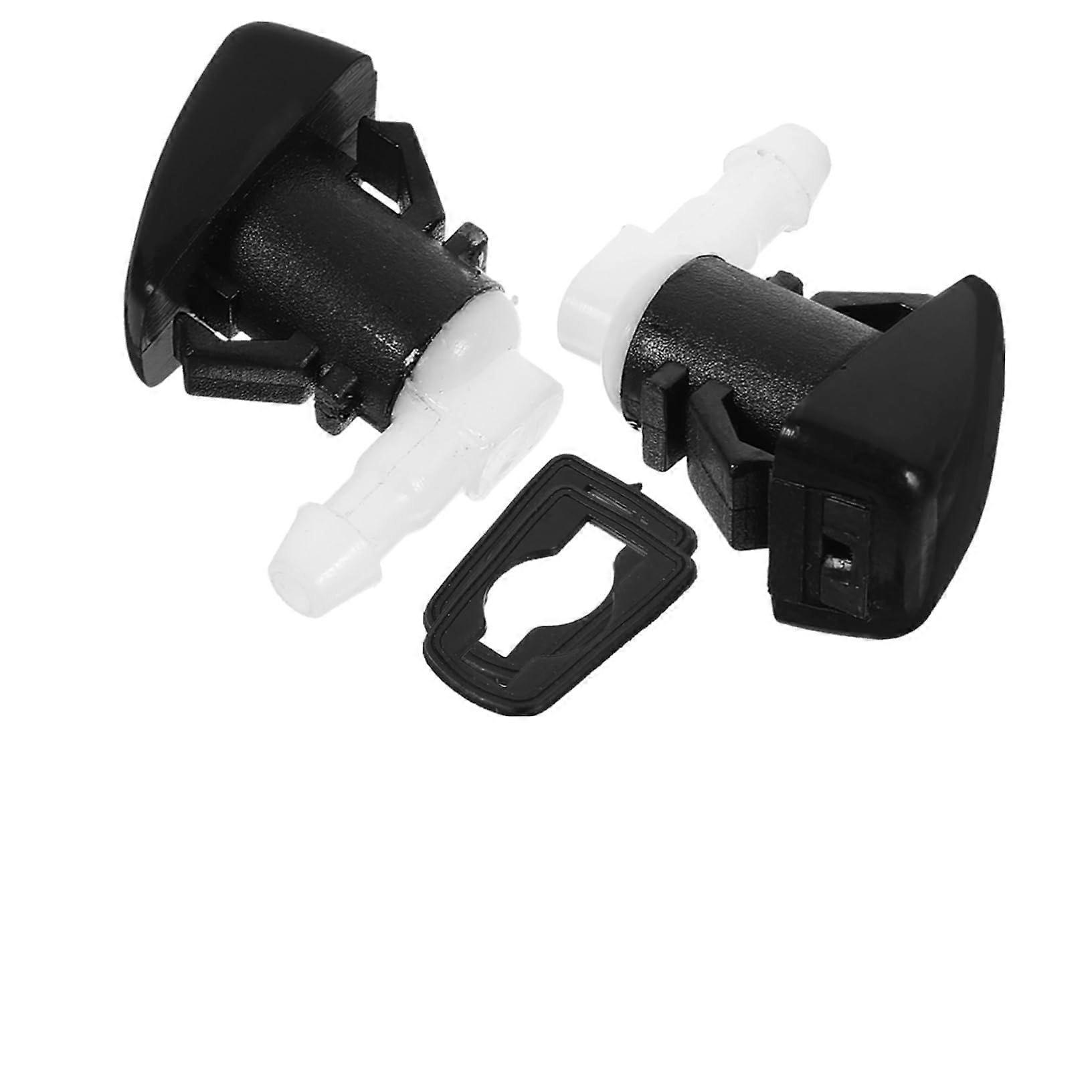 1 Pair Windshield Washer Nozzle Replacement Kit for Front Car Accurate Spray and Clear Visibility