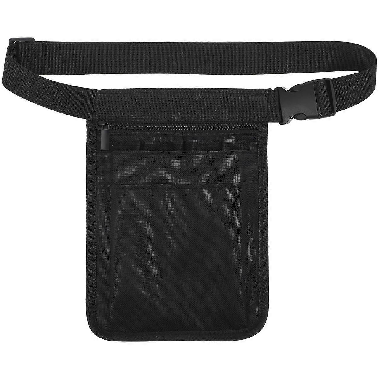 Waterproof Oxford Waist Tool Bag with Adjustable Belt and Multiple Compartments for Nurses and Gardeners