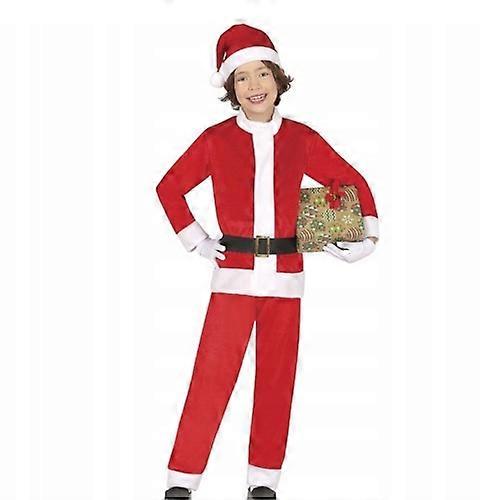 Fiestas Guirca Jungen Weihnachtsmann Samt Weihnachtskostüm Set