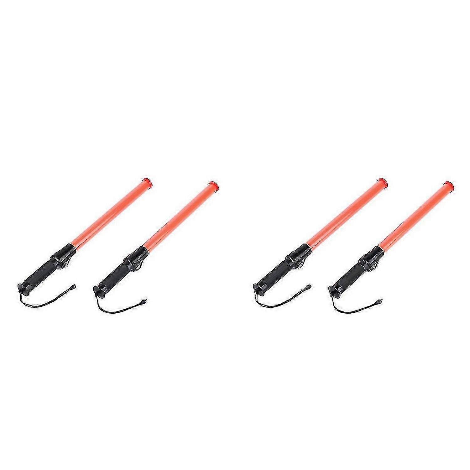 Traffic batons, traffic control poles, safety warning batons, 2-pack