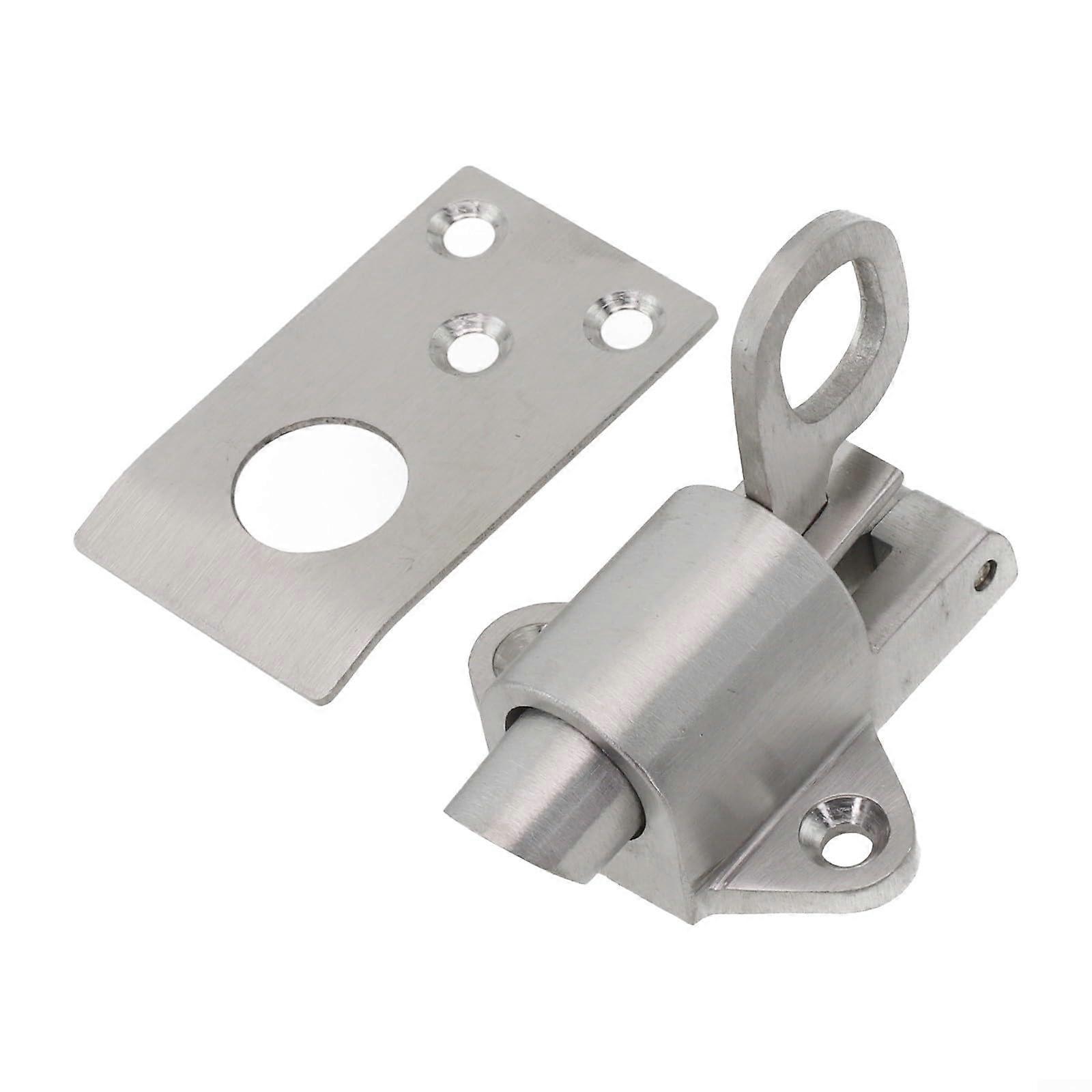 Stainless Steel Door Latch Lock SelfClosing Spring Design RustResistant Easy Install for Casement Frames