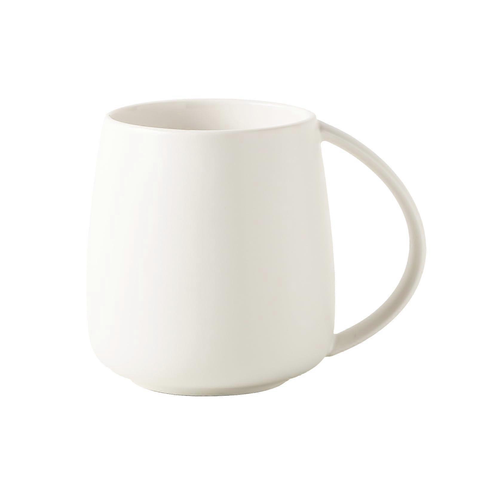Ceramic Coffee Mug 13oz Large Capacity Matte Finish with Handle Dishwasher Microwave Safe White