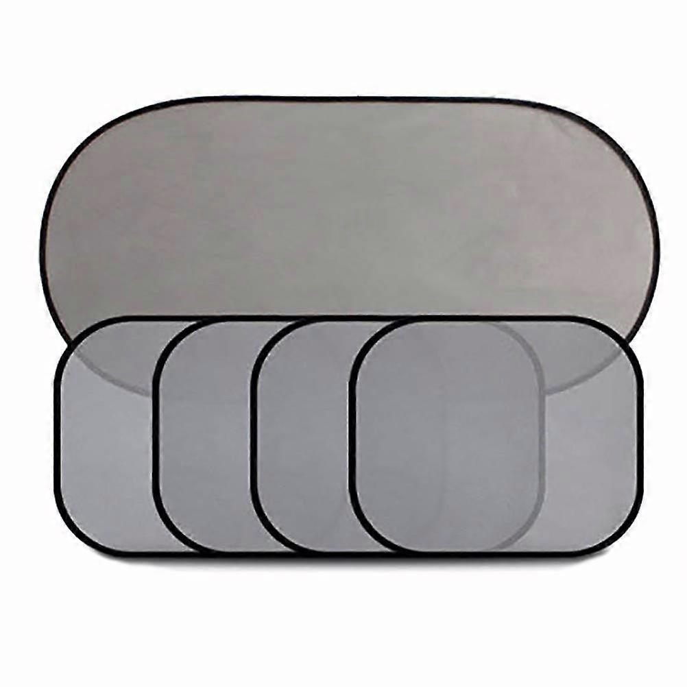 Black Mesh Car Sun Shade for Windshield Protects from UV Keeps Interior Cool 4pcs Side 1pc Back