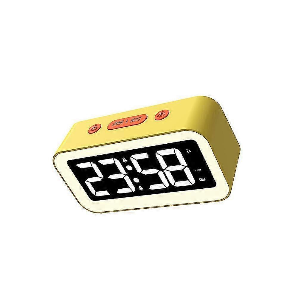 Digital Alarm Clock Multifunctional Electronic Led Clocks For Yellow