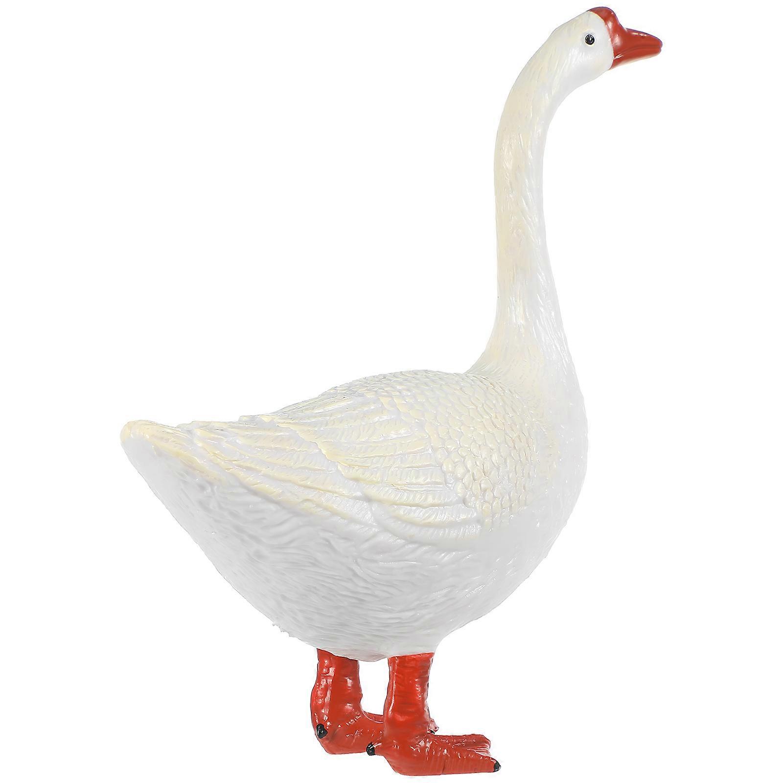 Creative Cartoon Kitten Figurine Desktop Goose Statue Adornment 2pcs