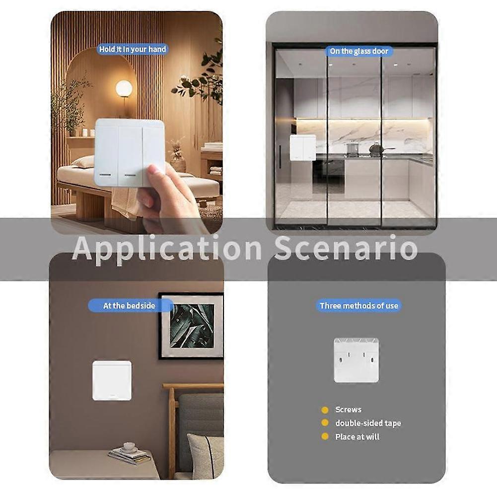 Wireless on OFF 433 Module Remote Control Light Switch 1 2 3 Gang Push Button Wall Light Switch for Light Bulb 3 Gang
