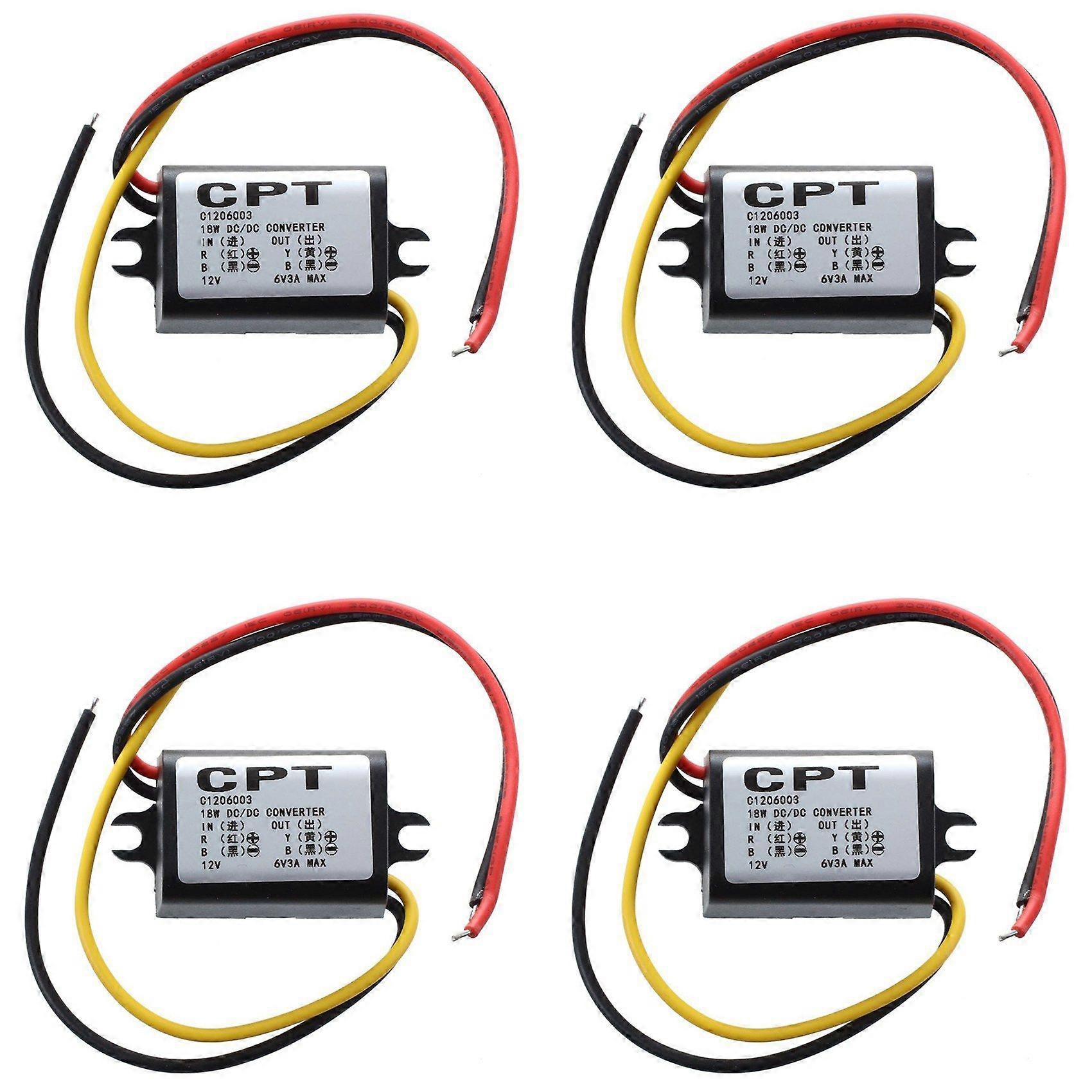 4X 12V to 6V DC-DC Buck Converter Step Down Module Power Supply Voltage Regulator