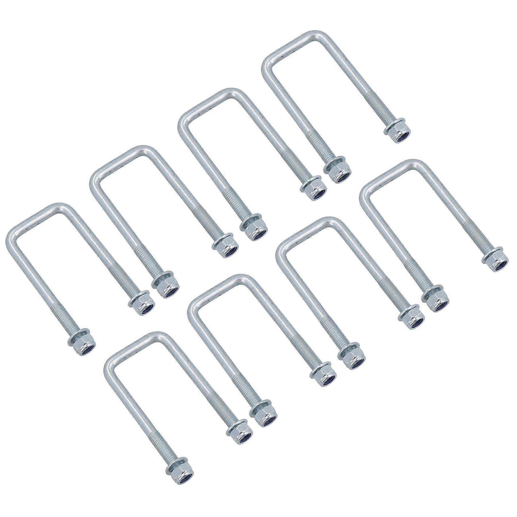 8 Twin Parabolic Leaf Spring High Tensile U Bolt and Nuts For Ifor Williams Trailers