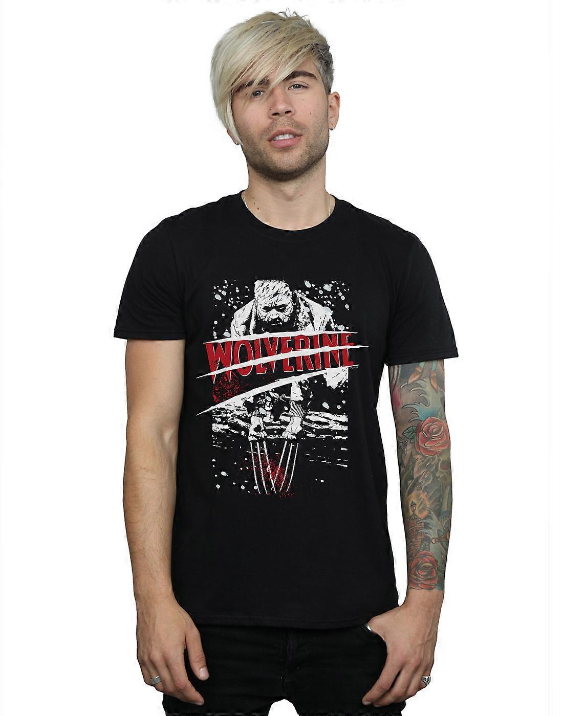 Marvel Men's X-Men Split Red Wolverine T-Shirt