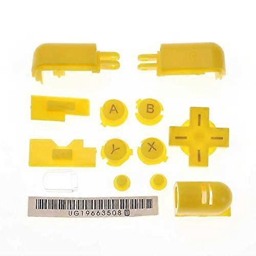 Replacement Buttons Full Set ABXY LR DPad  Kit Yellow for Nintendo DS Lite