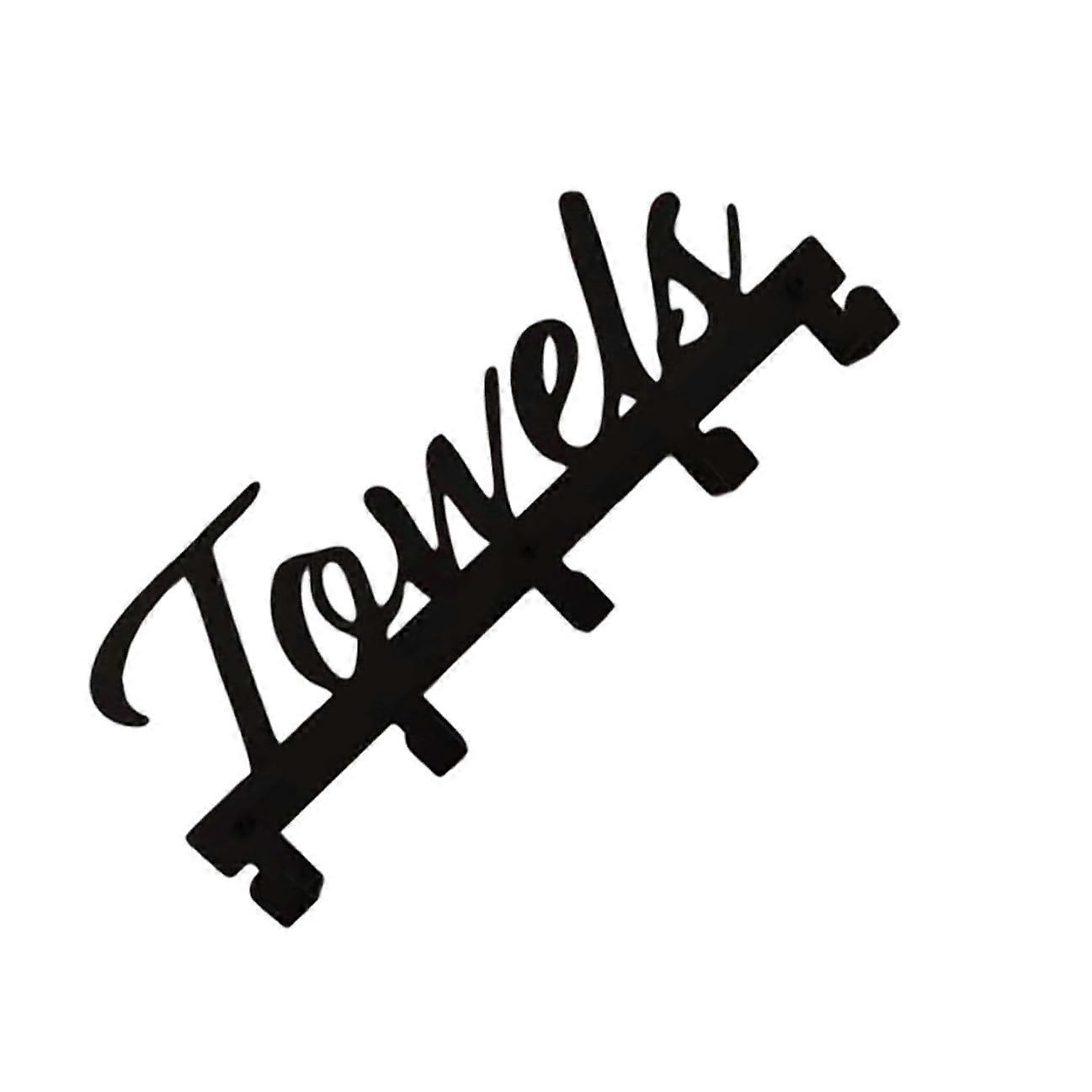 Wall Mounted Towel Hook Rack, Rustic Farmhouse Style, RustResistant for Bathroom and Kitchen