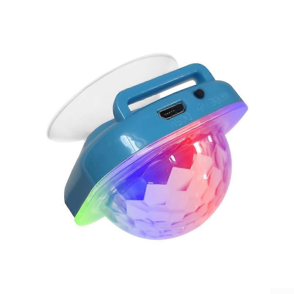 LED Party Light Voice Activated USB Rechargeable Disco Ball Bracelet with Dynamic Strobe Effect Blue