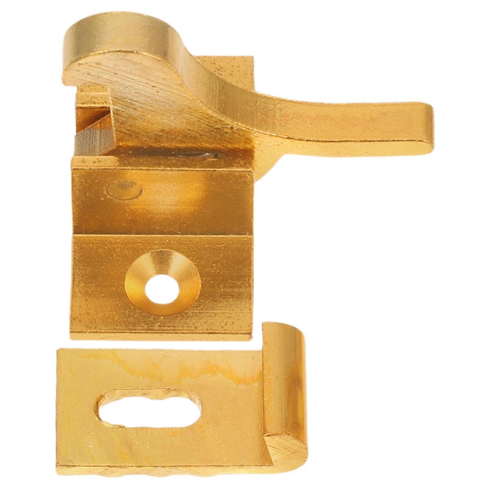 Brass Window Latch Retro Security Lock for Doors Cabinets and Windows Durable Vintage Style
