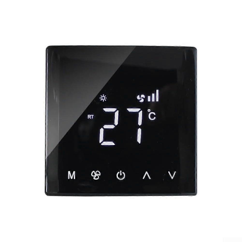 Smart Touchscreen Thermostat with Curved LCD Display and Programmable Timer for Energy Efficient Home Ref: 4102