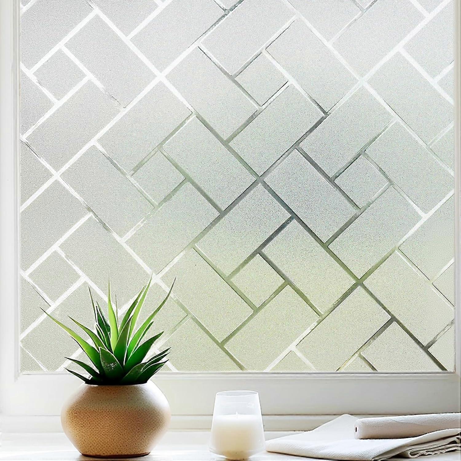 Herringbone pattern film, suitable for frosted electrostatic windows