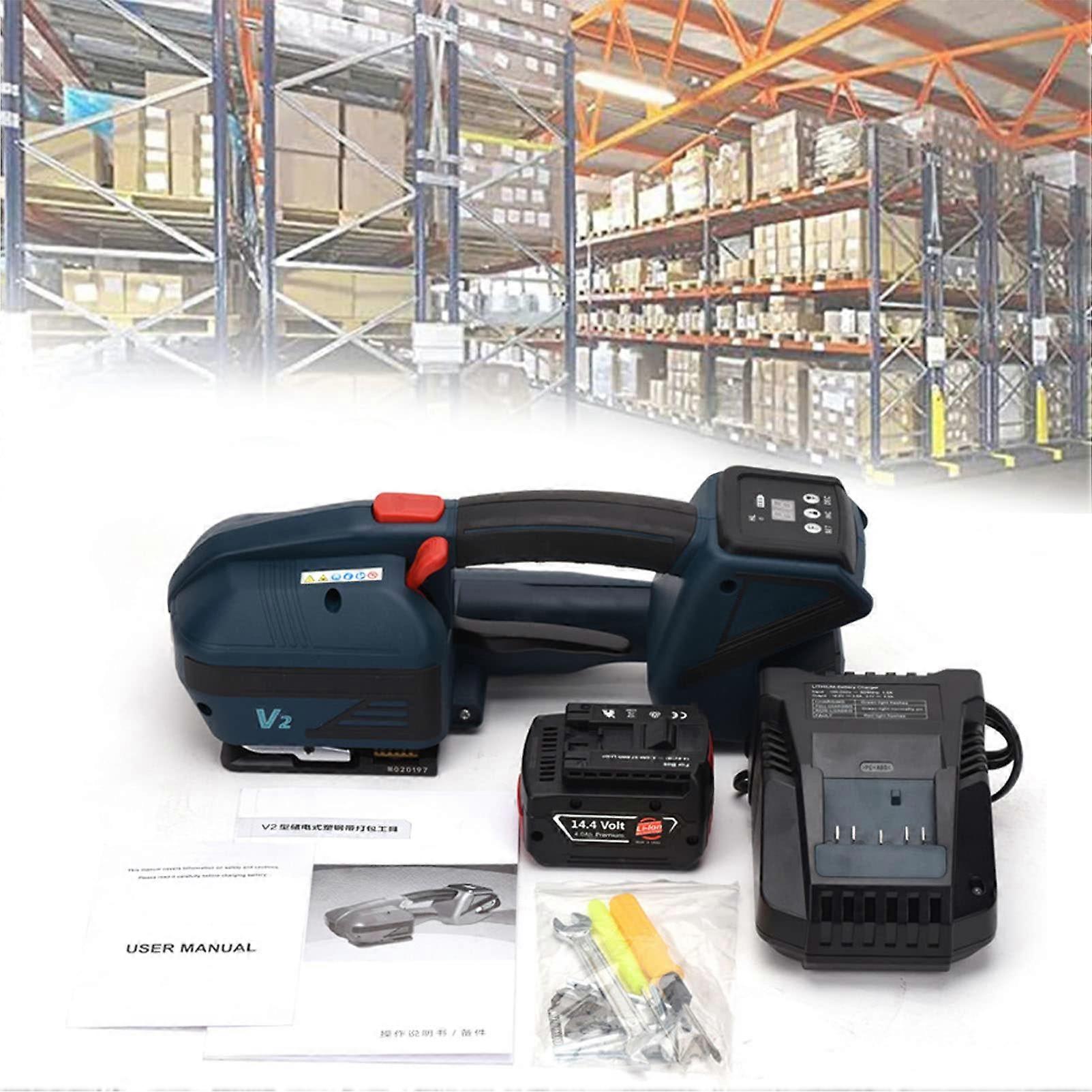 Electric Strapping Tool Automatic Hot Melt Sealing Cordless Rechargeable for PP PET Strapping