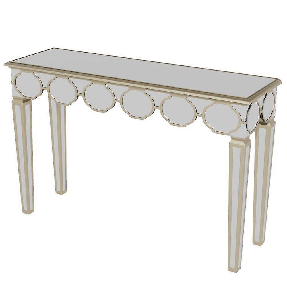 Large Mirrored Console Table Modern Entry Table