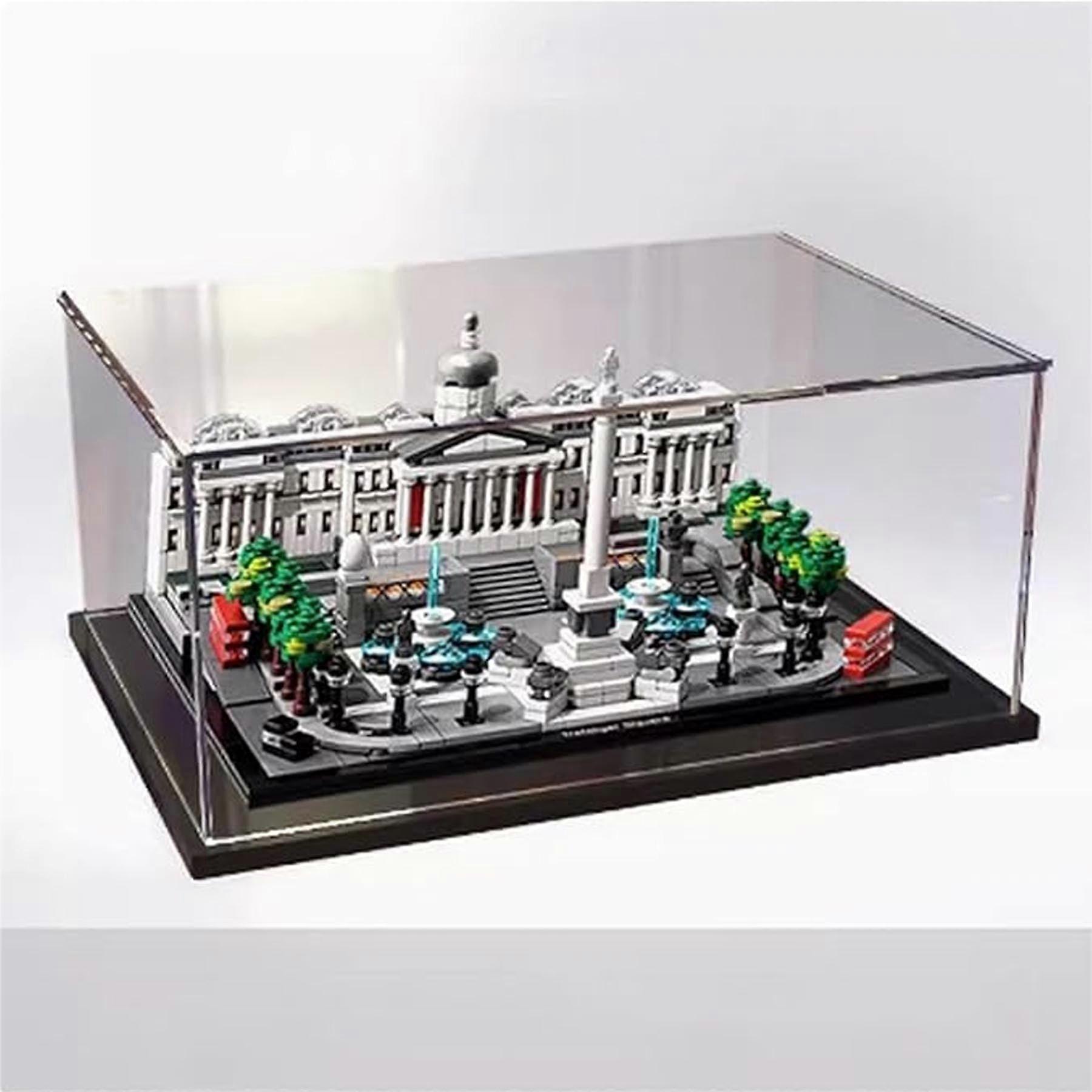 Dustproof Acrylic Display Box Style A Compatible with  21045, Clear Architecture Model Display Case