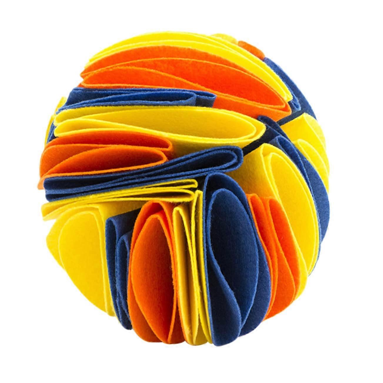 Durable Dog Snuffle Ball for Slow Feeding, Washable Interactive Nosework Toy for Mental Stimulation