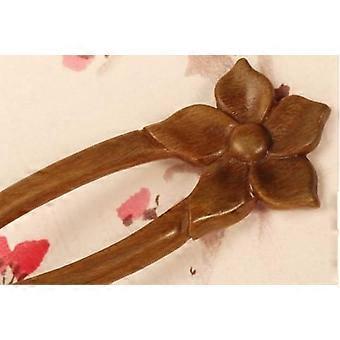 Ancient wooden plate hairpin sandalwood flower Wooden handmade hairpins, hair forks, hair sticks, hair accessories1pcs