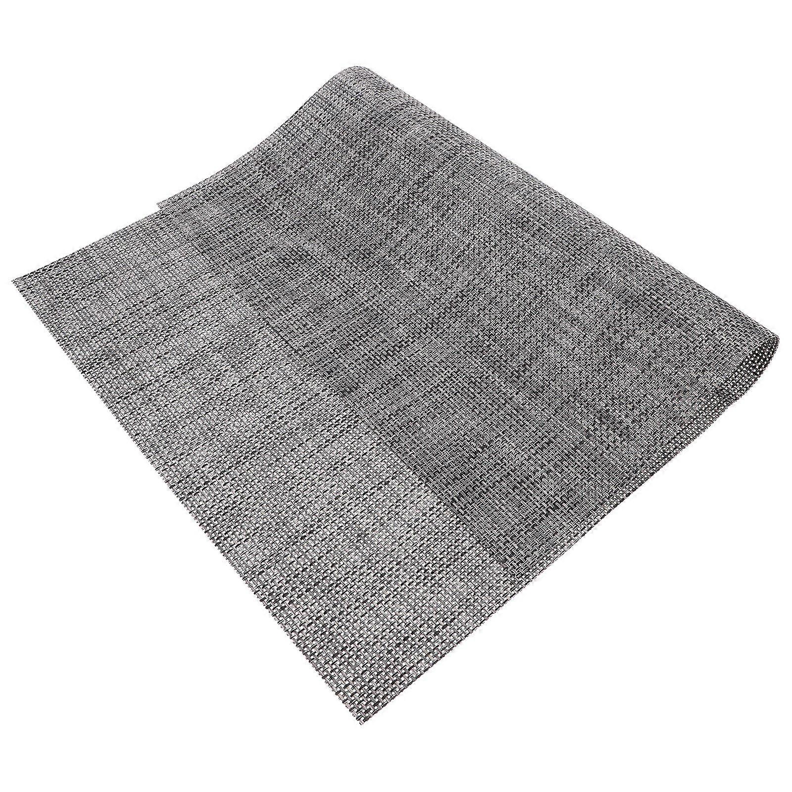 Woven Placemat Non-Slip Design for Kitchen Table Grey Washable Dining Mat