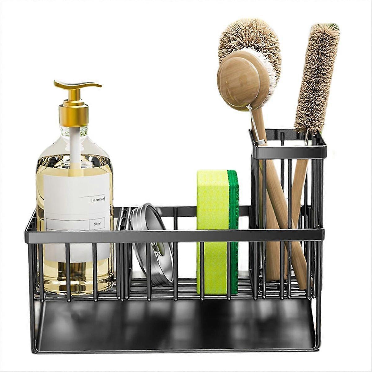 Sponge Holder for Kitchen Sink Organizer Dish Brush Scrubber Holder