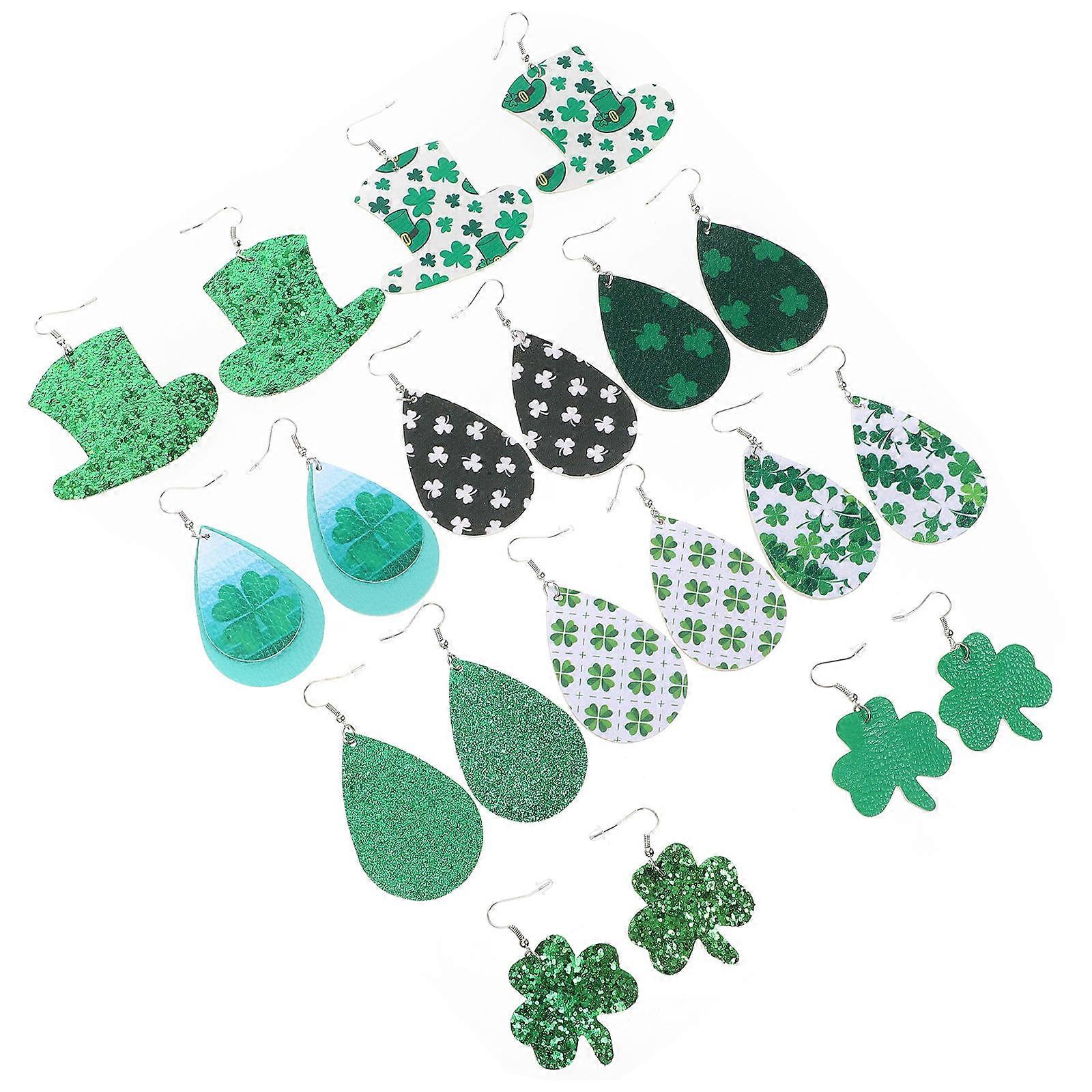 Saint Patrick's Day Earrings for Decor 10Pairs