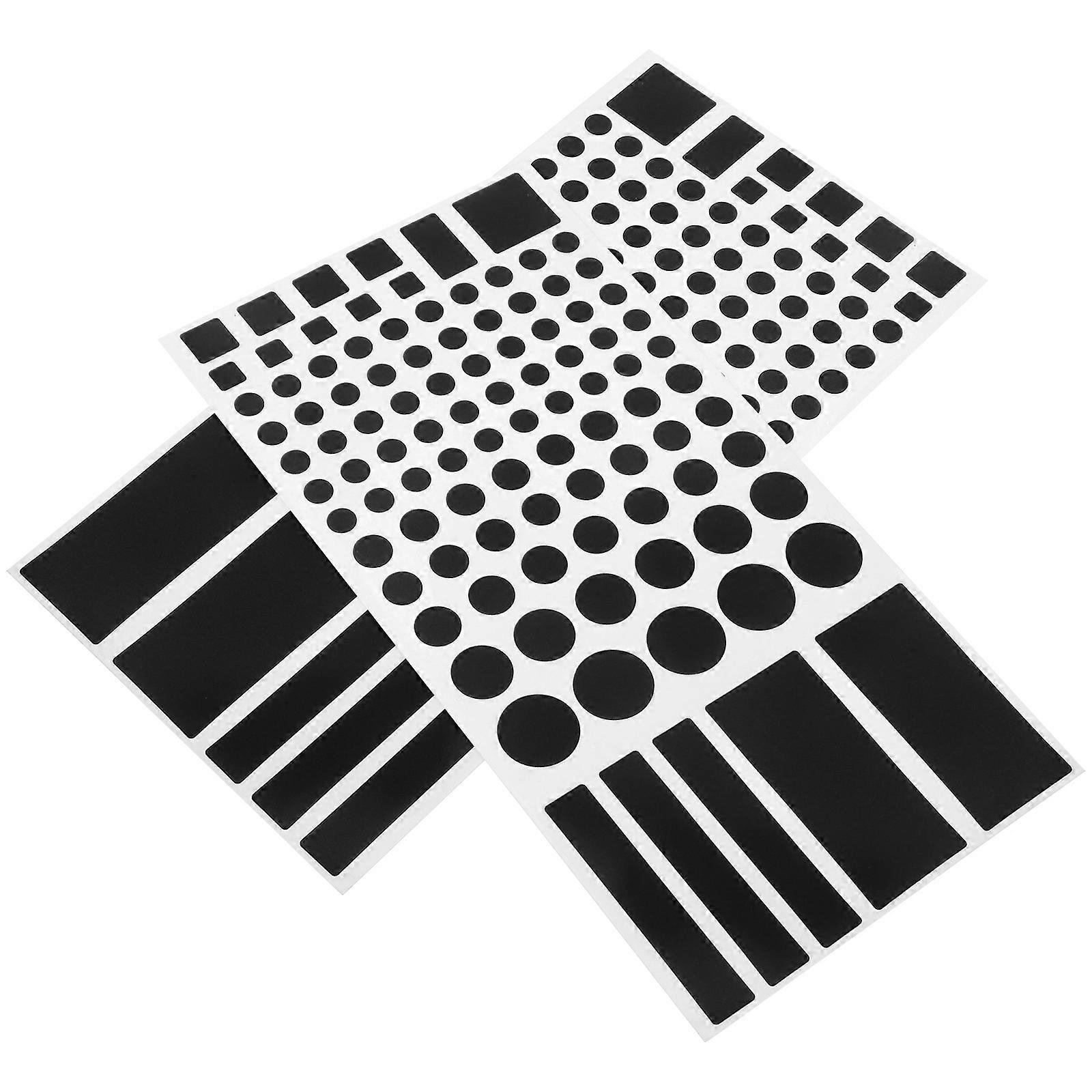 LED Light Blocking Sticker 2 Sheets Black PVC Blocking Stickers for Electronics