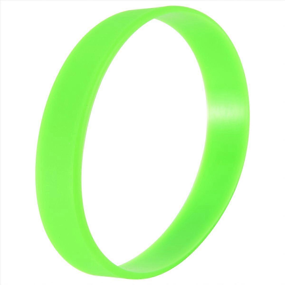 Silicone Rubber Wristband Bangle Green
