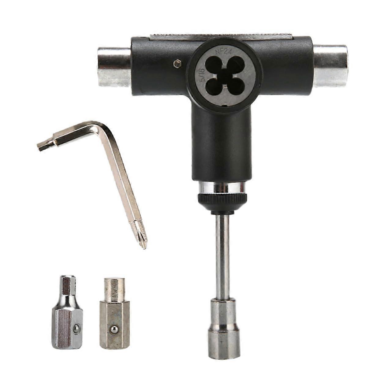 Skateboard Tool TType MultiFunction Ratchet Kit for  and Quick Wheel Change