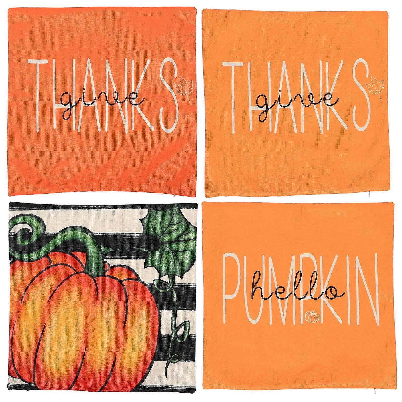 Fall Pillow Covers Thanksgiving Pillowcases for Sofa 12Pcs Assorted Color