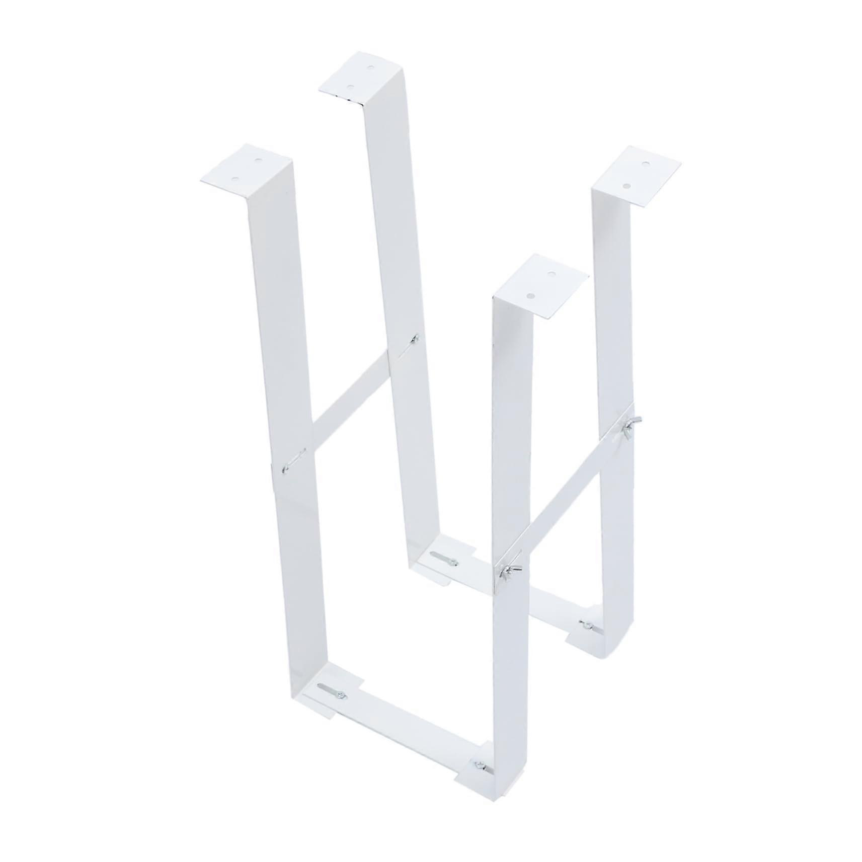 Adjustable Under Desk CPU Holder White Carbon Steel Computer Tower Mount Easy Install