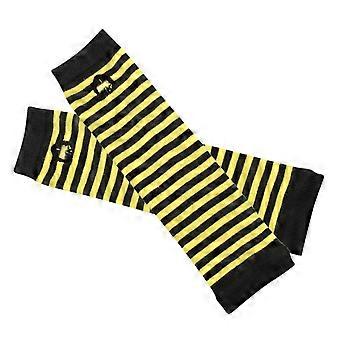 Satinhandschuhe, Damenhandschuhe, fingerlose Handschuhe, Hochzeitshandschuhe, transparente Handschuhe, Netzhandschuhe, Mesh-Handschuhe, gelb, Einheitsgröße
