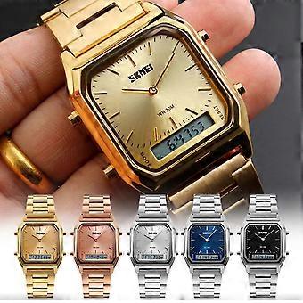 Msgweeeg Men's Watch Men's Watches Waterproof Watch with Steel Bracelet Gift for Anniversary, Birthday, Christmas