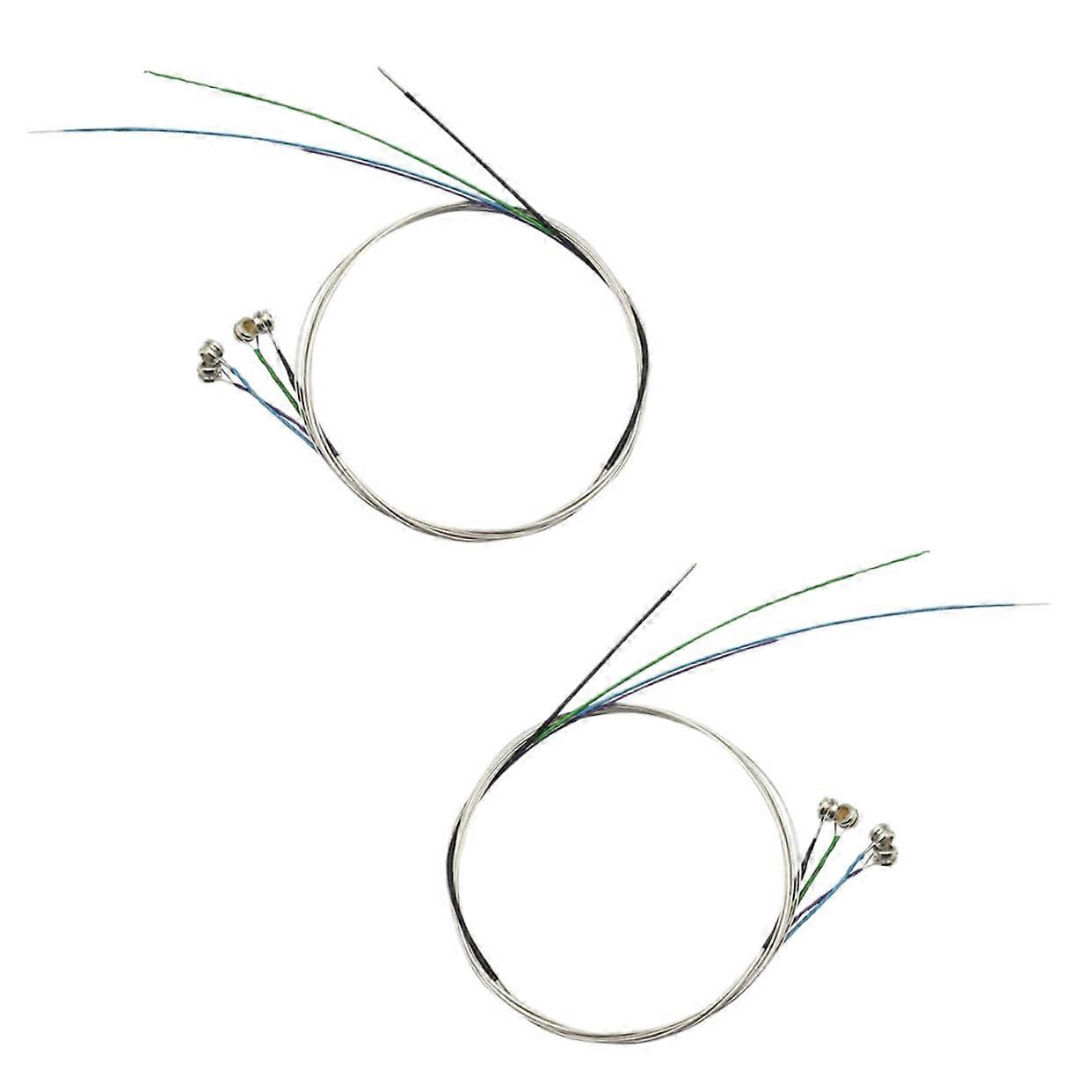 8 Piece Violin Strings Set Durable Wound Construction Stable Tuning Easy Replacement