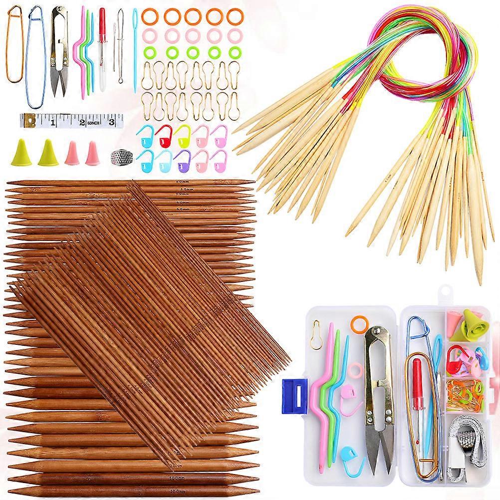 Circular Knitting Needles Knitting Tools for DIY 1Set Embroidery Kit